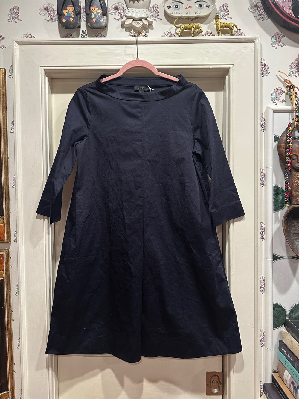 COS Navy A-Line Dress